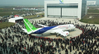 Primeiro grande avião de passageiros chinês é um expoente do “Made in China